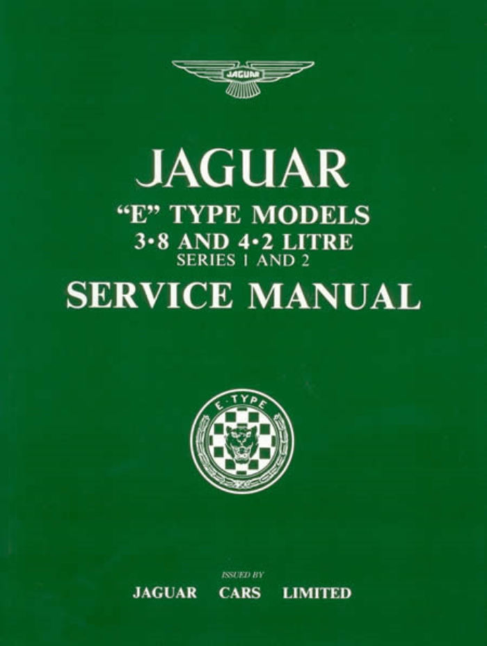 WORKSHOP MANUAL Jaguar E-Type Mk1 Mk2 1961-1971 New Service Repair - £