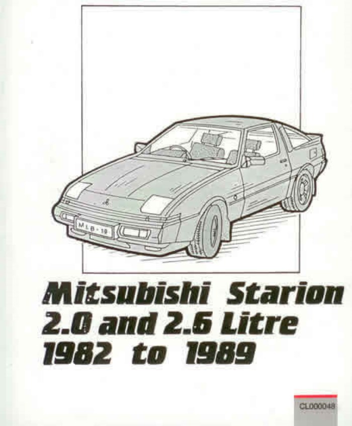 Mitsubishi Starion Service Manual