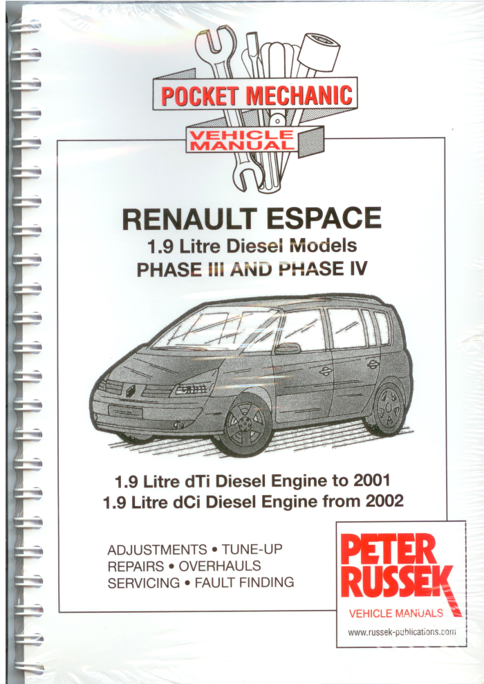 Renault Espace Dci Workshop Manual